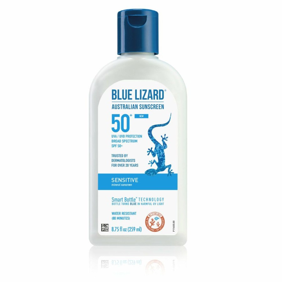 Sunscreen * | Online Sales Blue Lizard Australian Sensitive Mineral Sunscreen Spf 50+