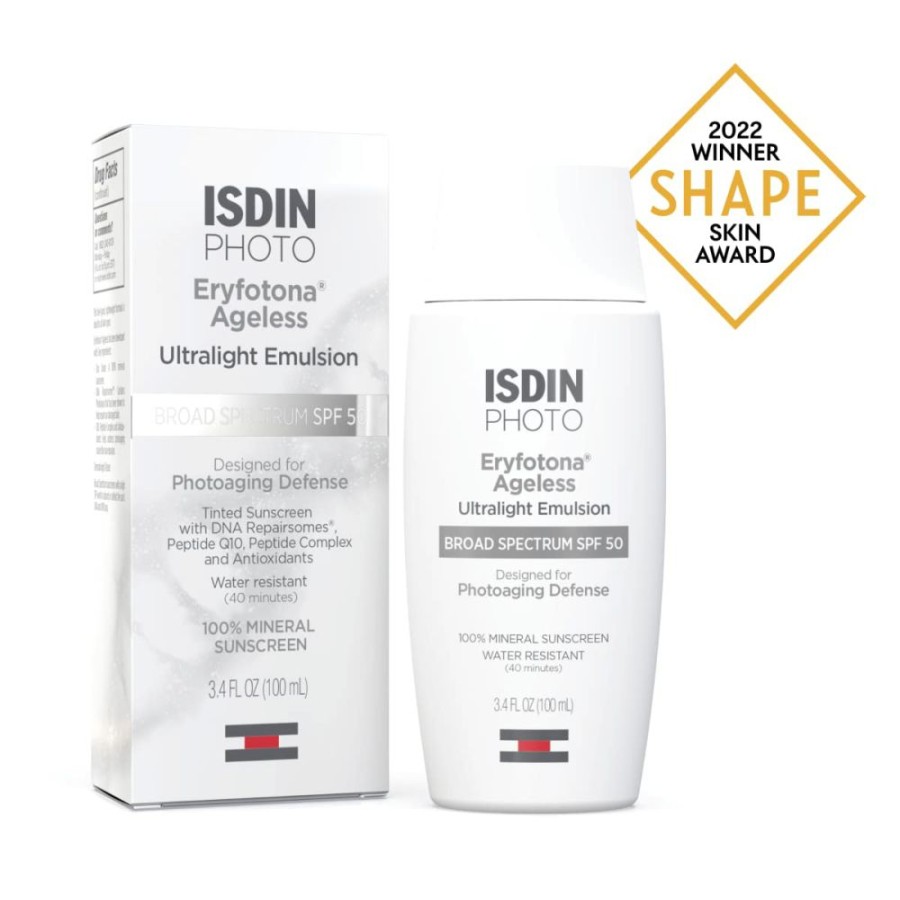 Sunscreen * | Good Quality Isdin Eryfotona Ageless Tinted Mineral Sunscreen Spf 50