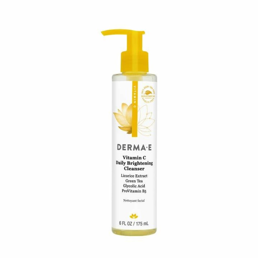 Paraben Free Skincare * | Attractive Derma E Vitamin C Brightening Cleanser