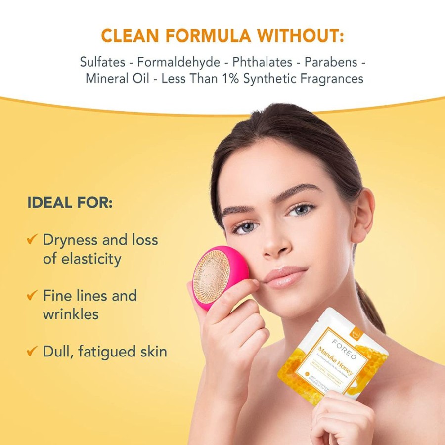 Professional Skin Care Tools & Devices * | Store Foreo Ufo & Ufo Mini Manuka Honey Revitalizing Face Mask