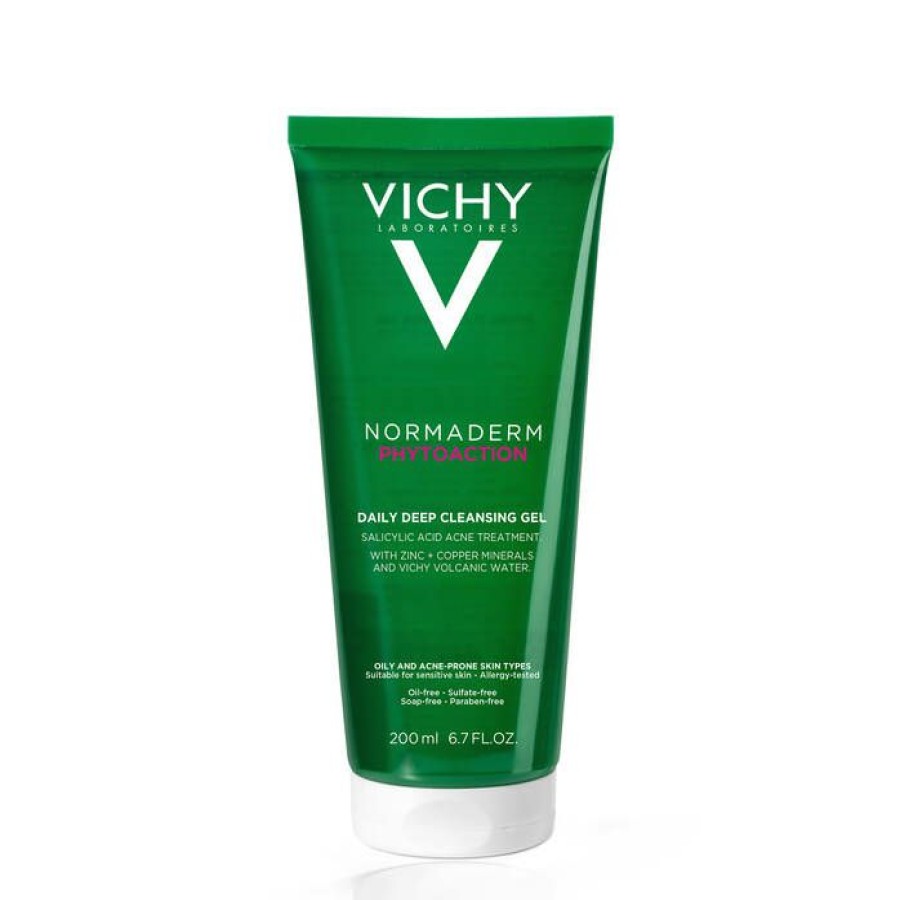 Facial Cleansers * | Clearance Vichy Normaderm Phytoaction Daily Deep Cleansing Gel