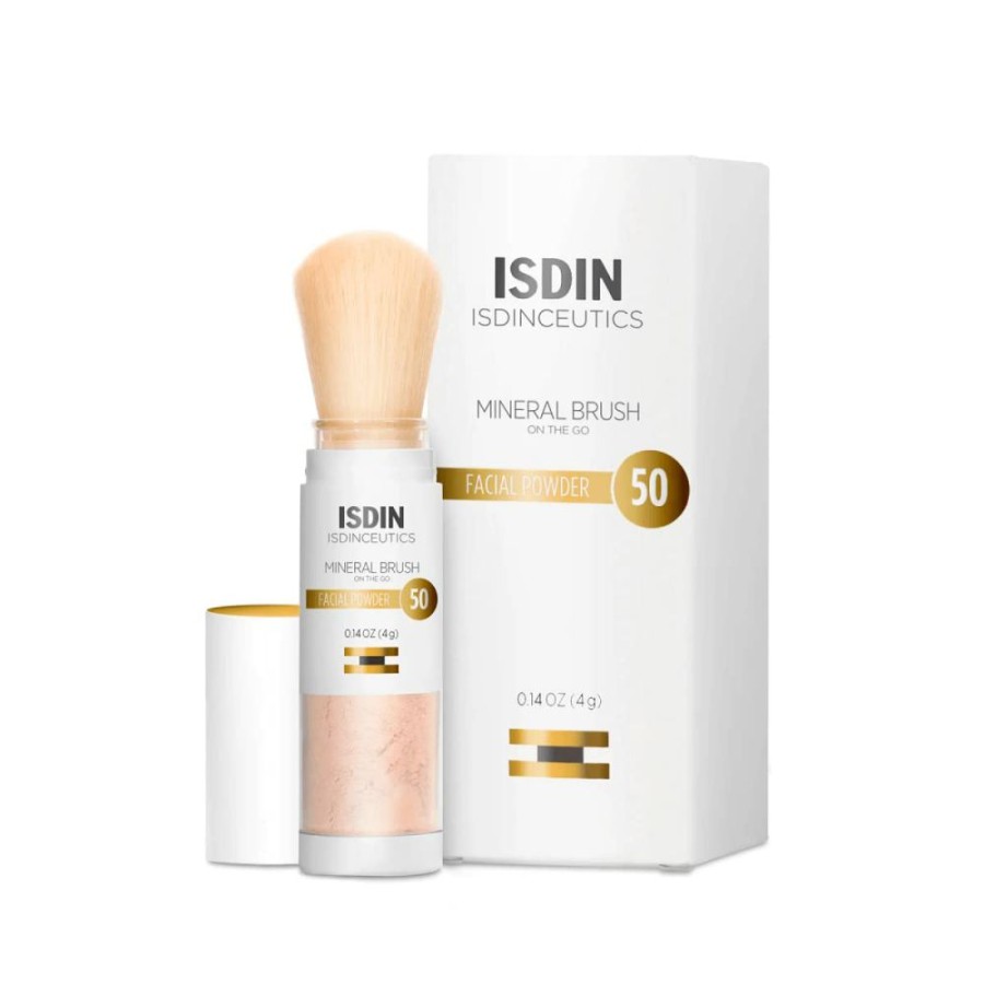 Fragrance Free Skincare * | Clearance Isdin Isdinceutics Mineral Brush Facial Powder Spf 50