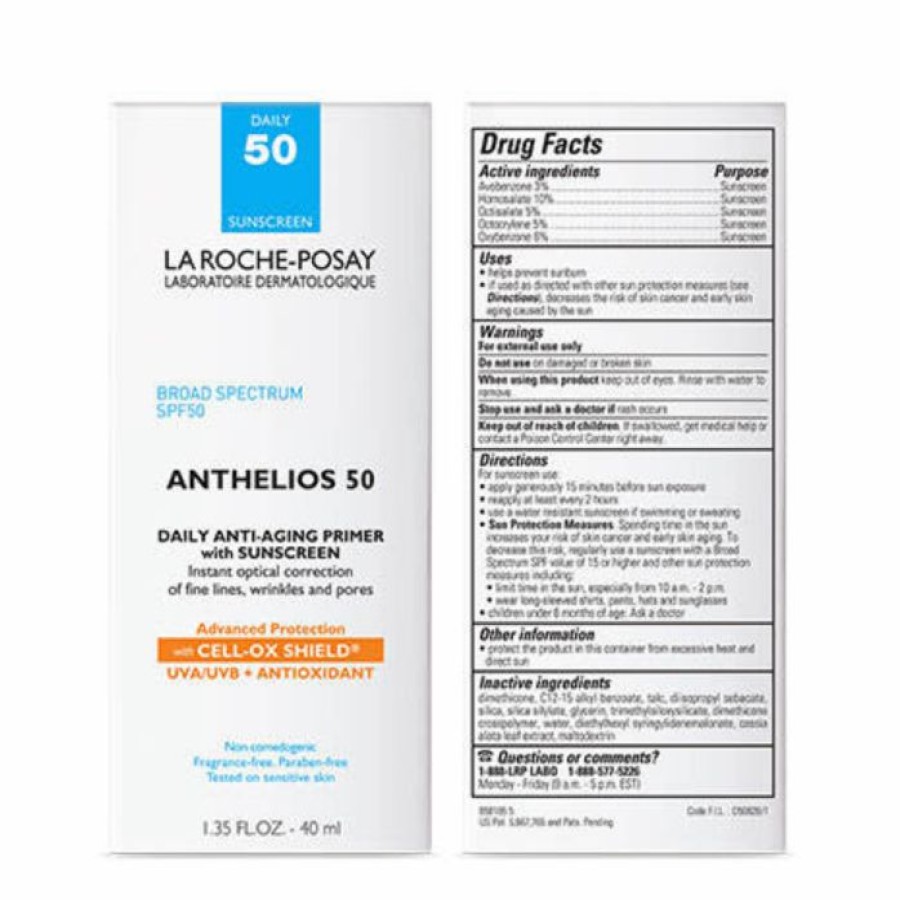 Fragrance Free Skincare * | Good Quality La Roche-Posay Anthelios 50 Anti-Aging Primer With Sunscreen