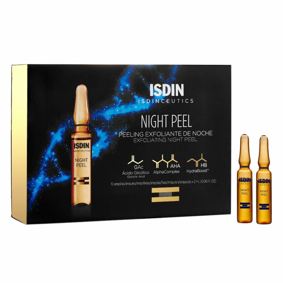 Exfoliators * | Online Sales Isdin Night Peel 10 Ampoules