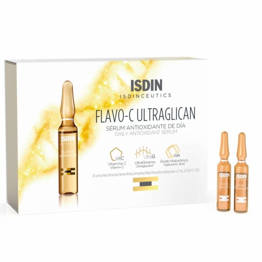 Paraben Free Skincare * | Excellent Quality Isdin Flavo-C Ultraglican Ampules