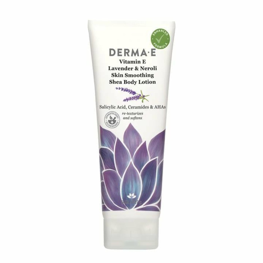 Exfoliators * | Store Derma E Vitamin E Lavendar & Neroli Skin Smoothing Shea Body Lotion