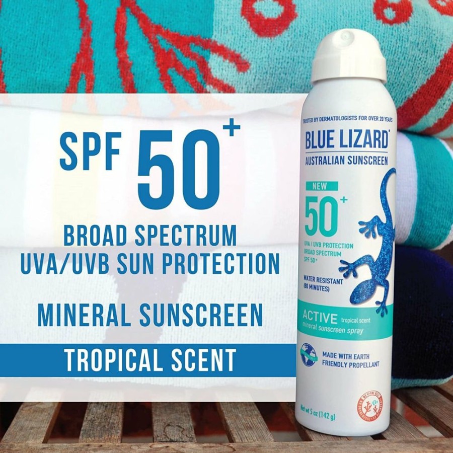 Paraben Free Skincare * | Special Blue Lizard Australian Active Mineral Sunscreen Spray Spf 50+