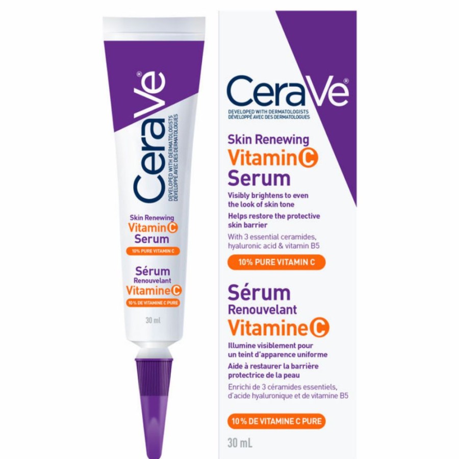 Fragrance Free Skincare * | Online Sales Cerave Skin Renewing Vitamin C Serum