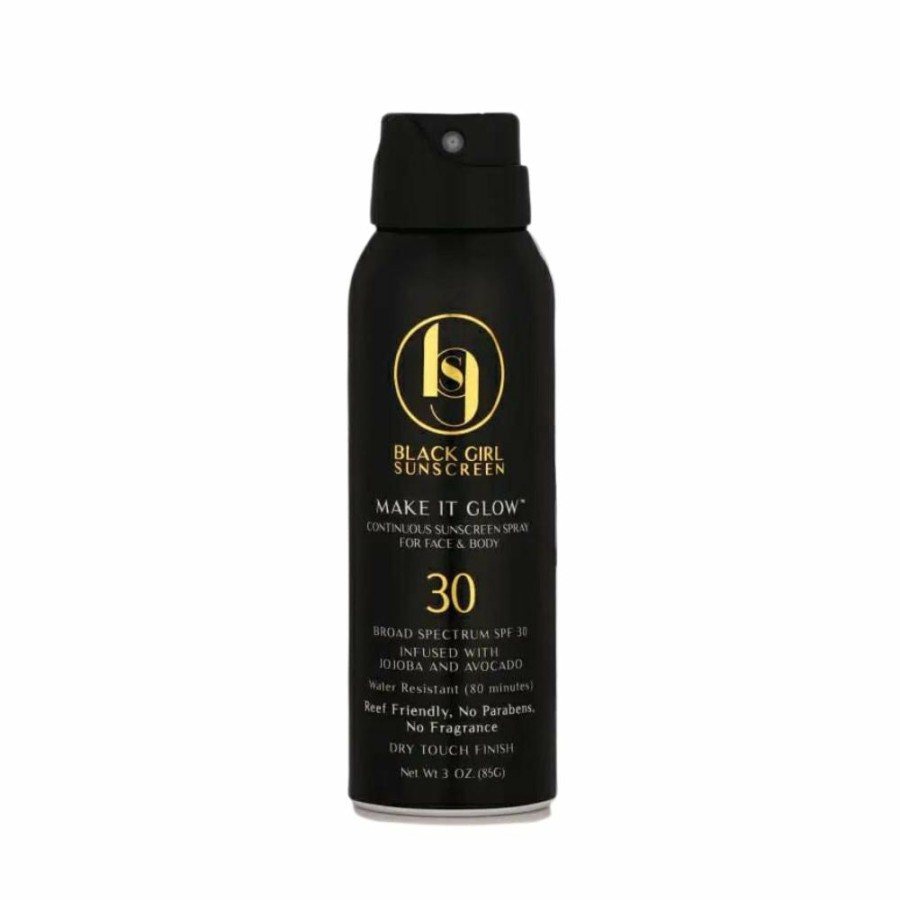 Sunscreen * | Flash Sale Black Girl Sunscreen Make It Glow Sunscreen Spray Spf 30