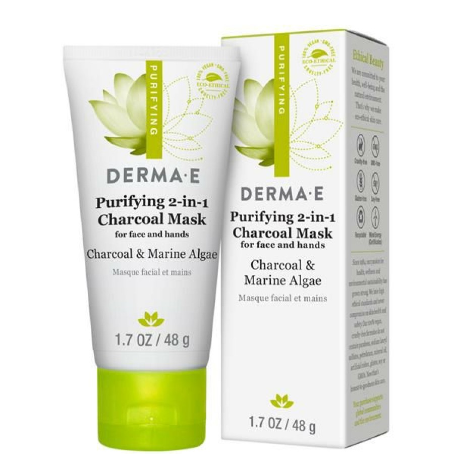 Skin Care Masks * | Flash Sale Derma E Purifying 2-In-1 Charcoal Mask