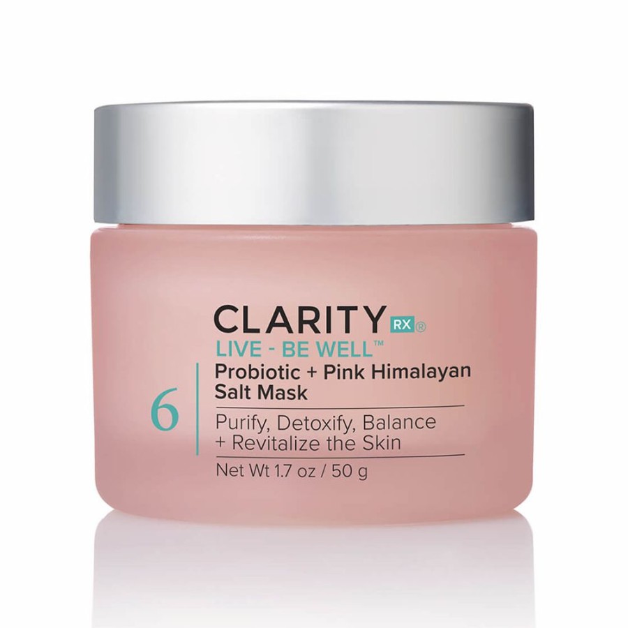 Skin Care Masks * | Flash Sale Clarityrx Live + Be Well Probiotic Pink Himalayan Salt Mask