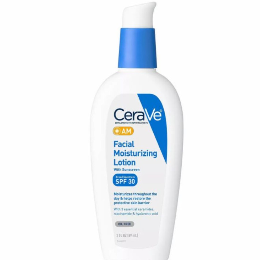 Fragrance Free Skincare * | Featured Cerave Am Facial Moisturizing Lotion Spf 30