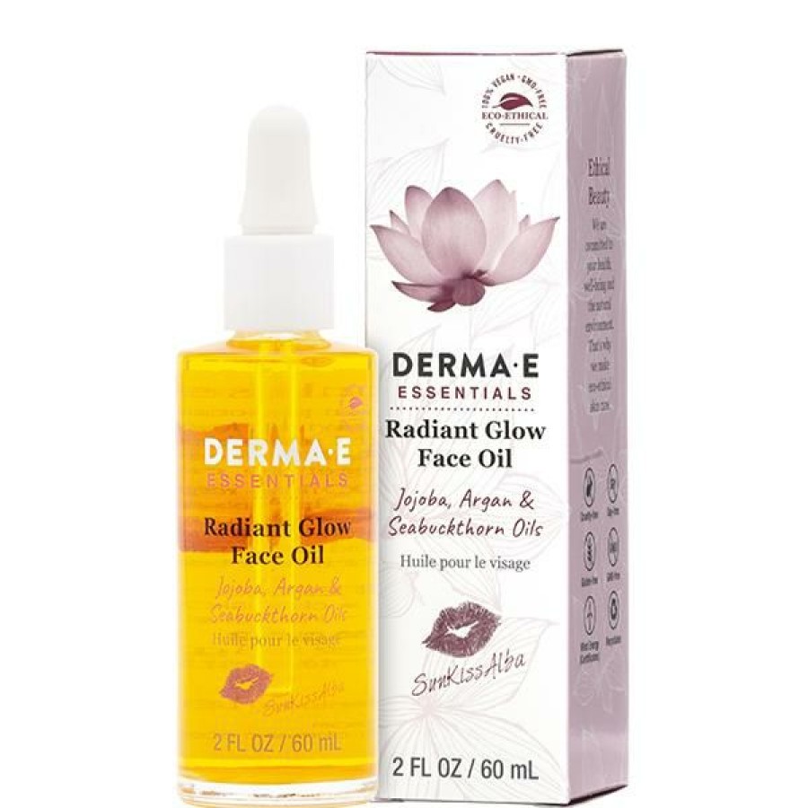 Moisturizers * | Clearance Derma E Radiant Glow Face Oil By Sunkissalba