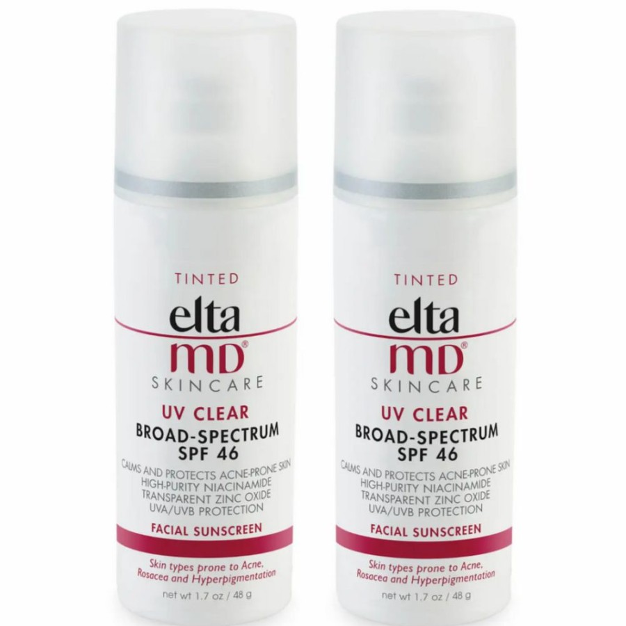 Fragrance Free Skincare * | Good Quality Eltamd Uv Clear Tinted Spf 46 Broad-Spectrum Duo