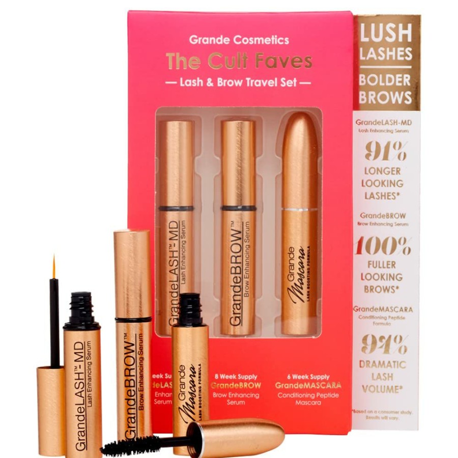 Lashes & Brows * | Online Discount Grande Cosmetics The Cult Faves Lash & Brow Travel Set